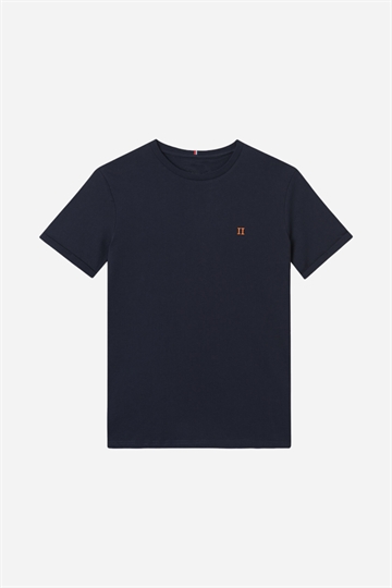 Les Deux Nørregaard T-Shirt - Dark Navy/Orange